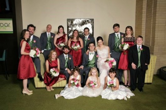 Our full wedding party